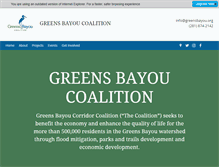 Tablet Screenshot of greensbayou.org